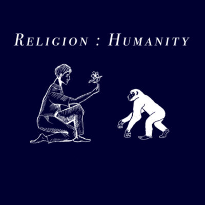 Religion: Humanity (Dark Colours) - Mens Staple T shirt Design