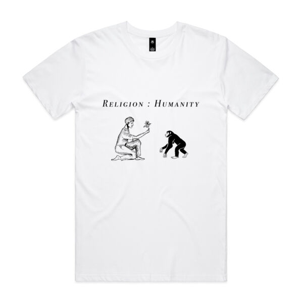 Religion : Humanity (Light Colours) - Mens Staple T shirt Thumbnail